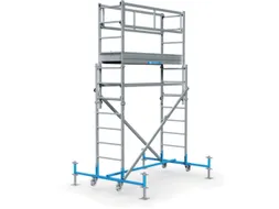Vouwsteiger Aluminium H 4.50m Steigerafmetingen Hxbxl 3.52x1.90x2.30m