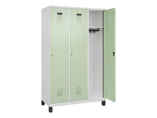 locker,HxBxD 1950x1200x500mm,3vak,vak B 400mm,cil.-slot,voeten - 2