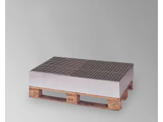 Palletopzetbak 4x 200l Opvangvol. 210l Staal 210x1220x1220mm Rooster - 1