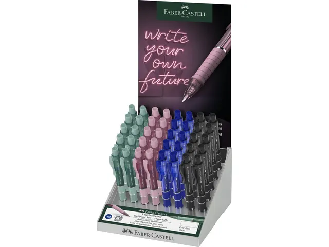 Balpen Faber-Castell Polyball View display 40 stuks