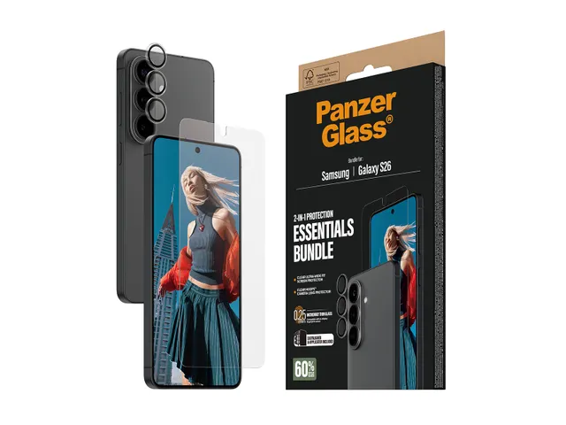 PanzerGlass 2-in-1 Hoops Bundle Samsung Galaxy S26 | Ultra-Wide F