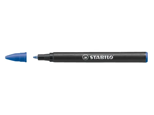 Rollerpenvulling STABILO Easyoriginal fijn blauw doosje à 20 stuks