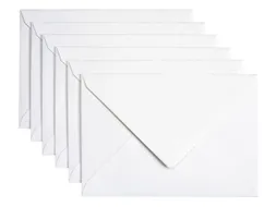 Envelop Papicolor C6 114x162mm metallic parelwit pak à 6 stuks