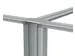 Brightbox Pro Flex T-connector voor 3 Beurswanden met ruimte voor elek