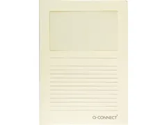 L-Map Met Venster A4 120 Grams 100 stuks Lichtgeel