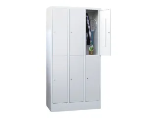 lockerkast,HxBxD 1850x900x500mm,3x2vakken,RAL7035,front RAL7035 - 2