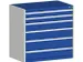 ladekast,HxBxD 1000x1050x750mm,6lade(n),lade voor normale belastingen