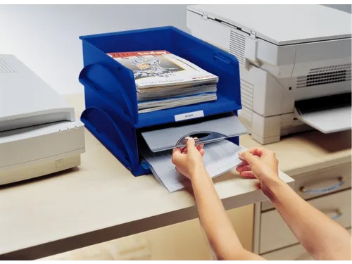 Sorteerbak Leitz 5231 Sorty met klep blauw A4