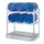 Aftapstelling 1320x630x1300mm M. Bak 150l 6 Vatensteunen 2 Roosters