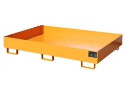 stellingopvangbak,opvangvol. 240l,HxBxD 250x1750x1300mm,staal,RAL2000