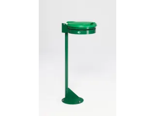 Afvalverzamelaar Plaatstaal 120 Liter Kunststof Deksel Groen - 1