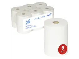 Handdoekrol Scott Slimroll 1-laags 190m wit 6697