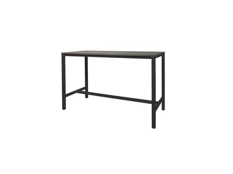 Domino Basic Statafel 180x80x110cm Logan Eiken Onderstel Zwart