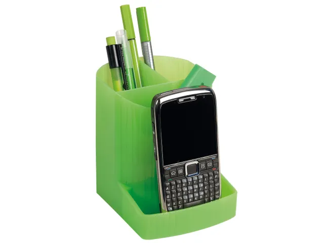 Pot à crayons MINI-O CTO vert pomme trans