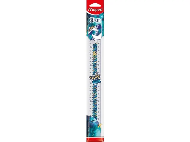 Liniaal Maped Twist 'n Flex Dragon 30cm blauw