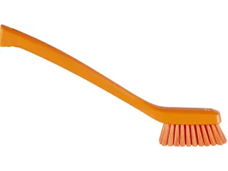 Vikan Hygiene smalle borstel Oranje lange steel - 1
