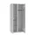 kleding-/wasgoedkast,RAL 7035,HxBxD 1800x800x500mm,2vak,draaigrendel