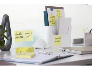 Memoblokdispenser 3M PRO voor Post-it Z-Notes 76x76mm transparant zwar - 4