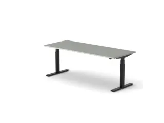 Elektrisch ihv bureau HxBxD 640-1300x2000x800mm blad grijs - 1