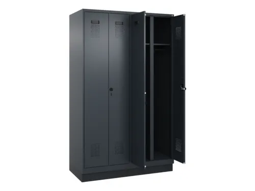 locker voor scheiding van kleding,HxBxD 1950x1200x500mm,4vak
