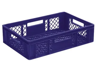Euronorm Stapelkrat Pe 150x600x400mm 27liter Open Blauw - 1