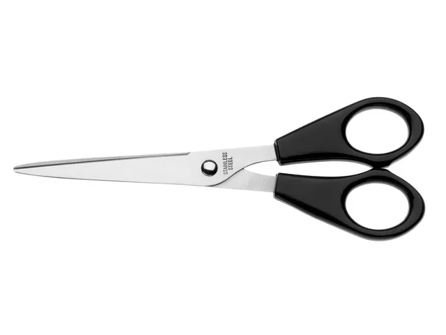 Schaar Westcott 15cm staal met kunststof grip in polybag