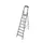 trapladder,eenzijdig,8treden,bordes m. antislip elementen,Stand H 1,7m