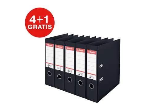 Ordner Esselte Vivida No.1 multipack 50mm A4 5 stuks zwart