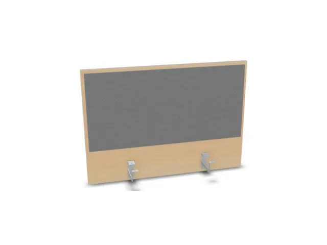 opzetpaneel v. bureau aanbouw achter B 800mm NE-esdoorn BN8078-grijs