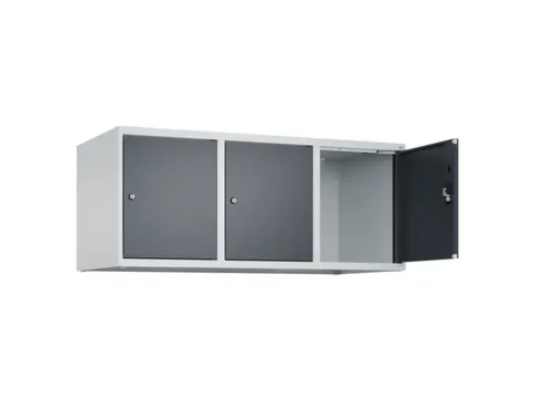 opzetkast,v. locker,3vak.,vak B 400mm,HxBxD 500x1200x500mm
