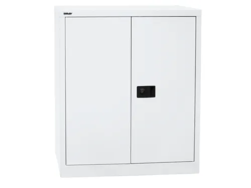kantoorkast openslaande deuren 1000x914x400mm Stalen Verkeerswit Grijs