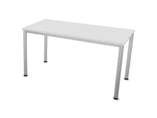 vergadertafel HxBxD 74x140x70cm rechthoekig Bl-wit 4voeten Alu - 2