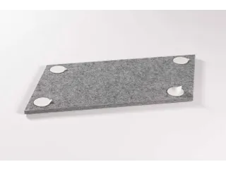 Akoestische PET-vilt Parallellogram tegels donkergrijs 30x25cm 22 stuk - 4