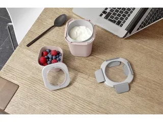 #*Lunchbeker Roze Sigma home food set 2 stuks11,5 x 11,5 x 15,8 cm - 5