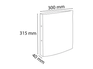 Ringband Aquarel A4 2R 25mm koraal - 3