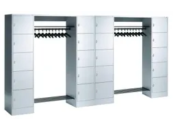 Garderobe- En Vakkenkastsysteem 1950x3720x480mm 20 Vakken 20 Hangers