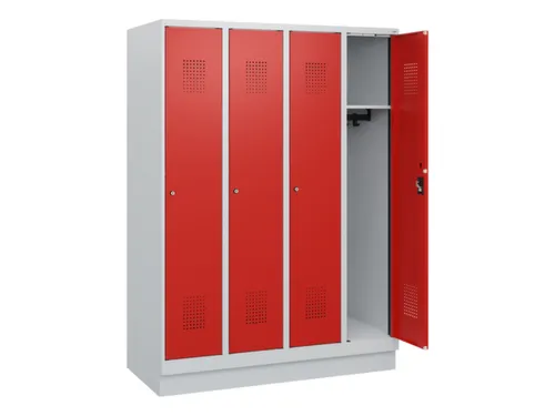 schoollocker,HxBxD 1630x1200x500mm,4vak,vak B 300mm,cil.-slot,sokkel