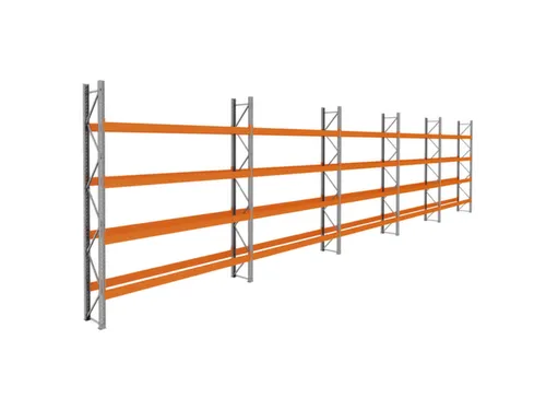 palletstelling,basis+4xaanbouw,HxBxD 4620x18600x750mm,vakl. 3400kg