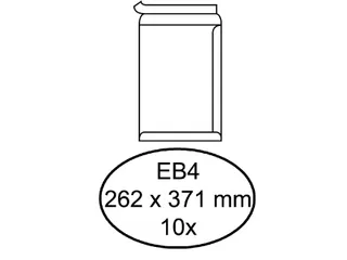 Envelop Hermes Akte Eb4 262x371mm Zelfklevend Wit 10stuks - 1