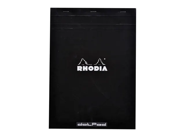 Schrijfblok Rhodia A4 dots 80 vel 80gr zwart