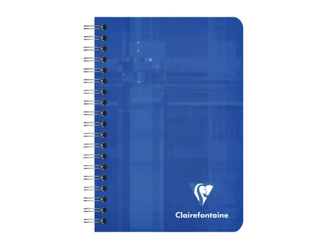 Notitieboek Clairefontaine A7+ 95x140 ruit 5x5 100blz 90gr assorti