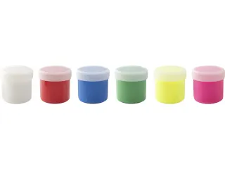Vingerverf EFA ass. Kleuren neon 6x40ml in karton - 1