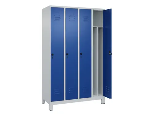 locker voor scheiding van kleding,HxBxD 1950x1200x500mm,4vak