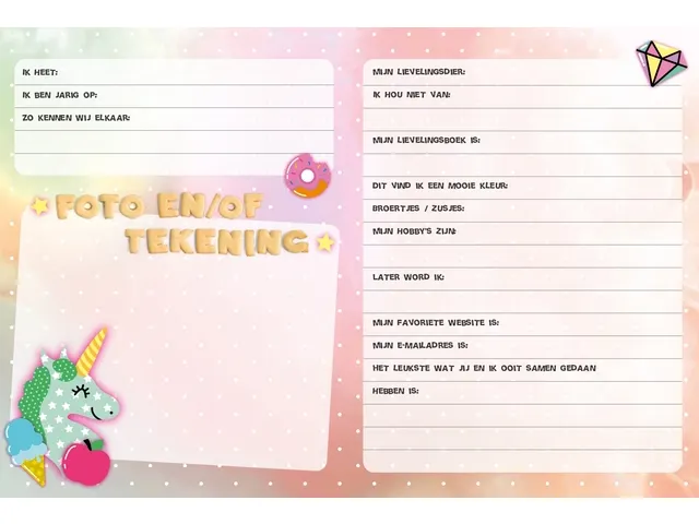 Vriendenboek Interstat Unicorn