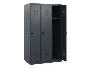 schoollocker,HxBxD 1530x900x500mm,3vak,vak B 300mm,draaigrendel - 1