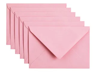 Envelop Papicolor C6 114x162mm babyroze pak à 6 stuks - 1