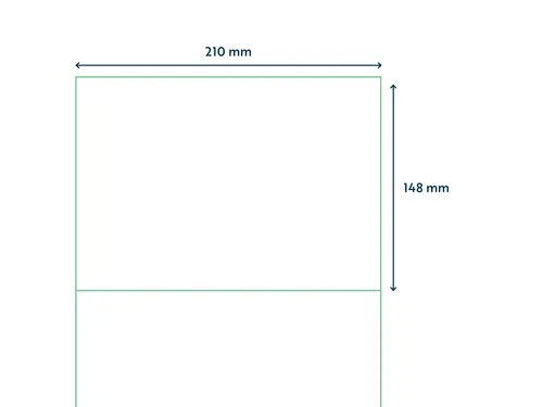 Etiket Rillstab 148x210mm A5 Wit 200 Stuks