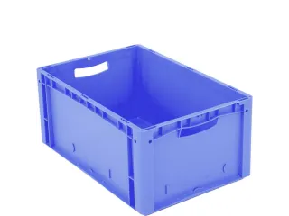 Euronorm Stapelkrat 270x600x400mm Wanden/bodem Gesloten Blauw 55l - 2