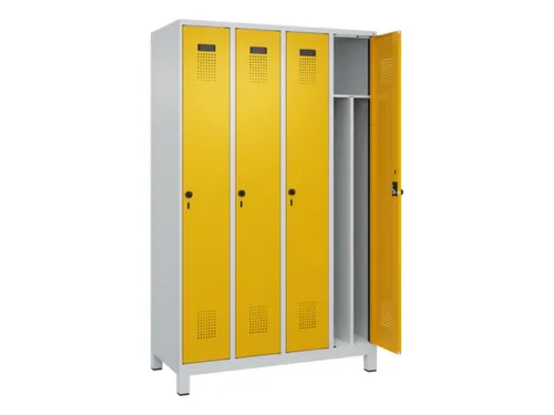 locker voor scheiding van kleding,HxBxD 1950x1200x500mm,4vak