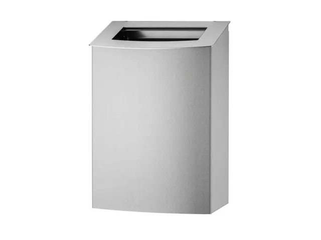 Afvalbak 20 Liter RVS Fingerprint Proof Open